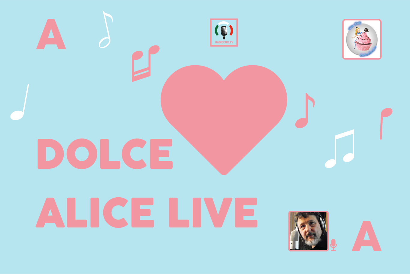 Copertina del programma Dolce Alice Live con Massimo Max Bellè