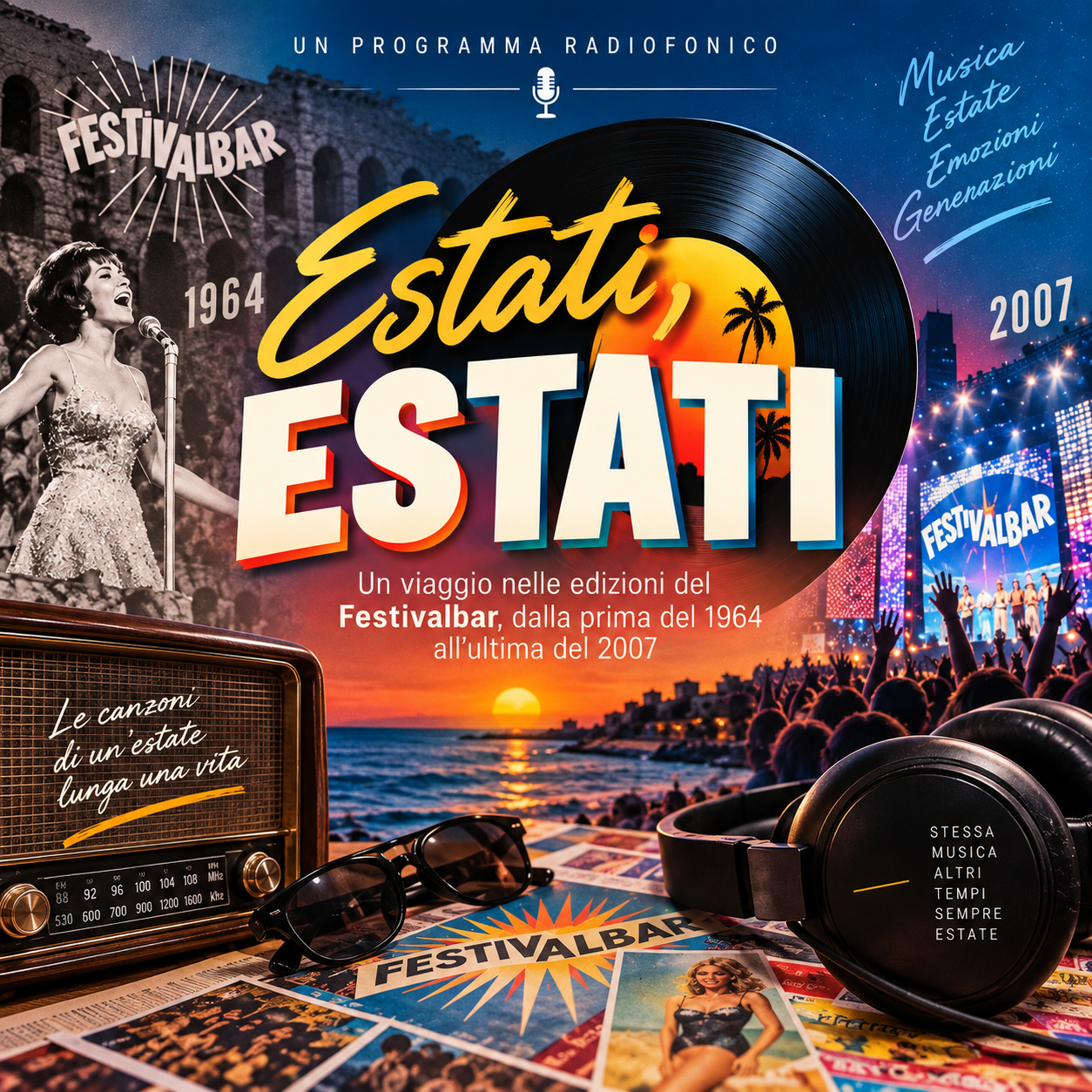 Copertina del programma Estati con Giuseppe Di Fonzo - storia del Festivalbar
