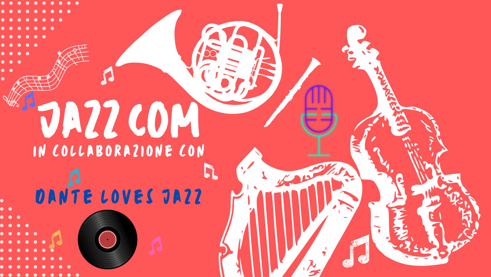 Copertina del programma JazzCom in collaborazione con la Dante Loves Jazz Band