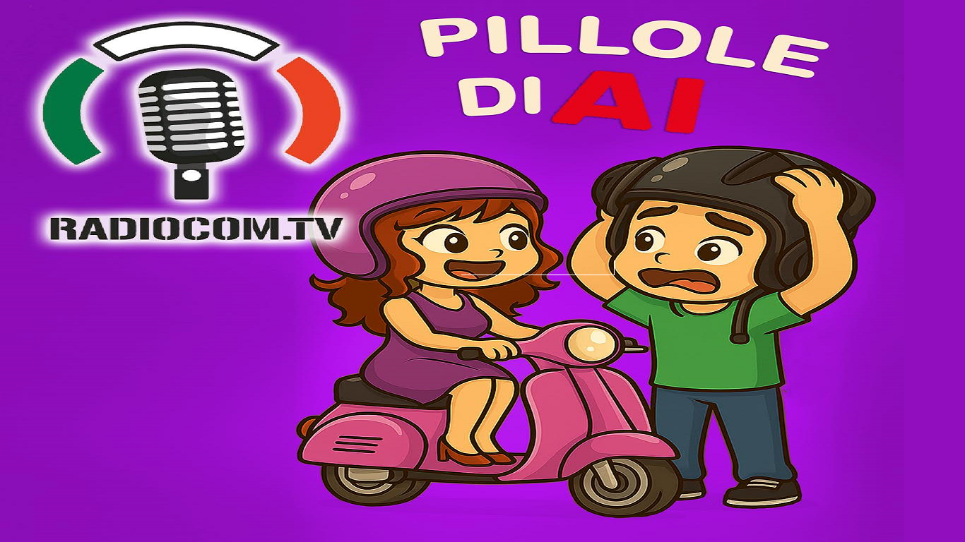 Copertina del programma Pillole di AI con Manuel Cuda e Chiara Battaglia