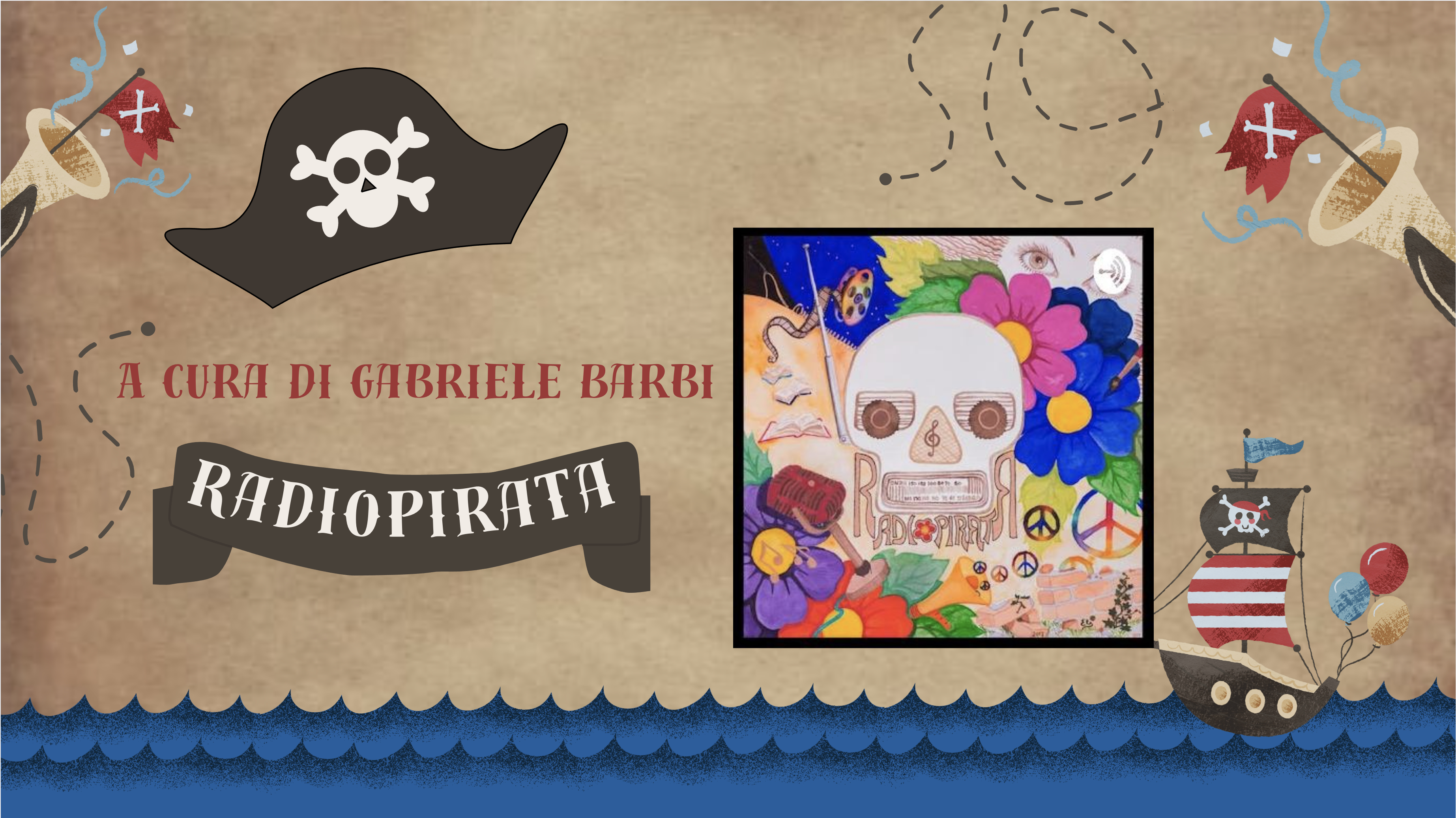 Copertina del programma Radio Pirata con Gabriele Barbi